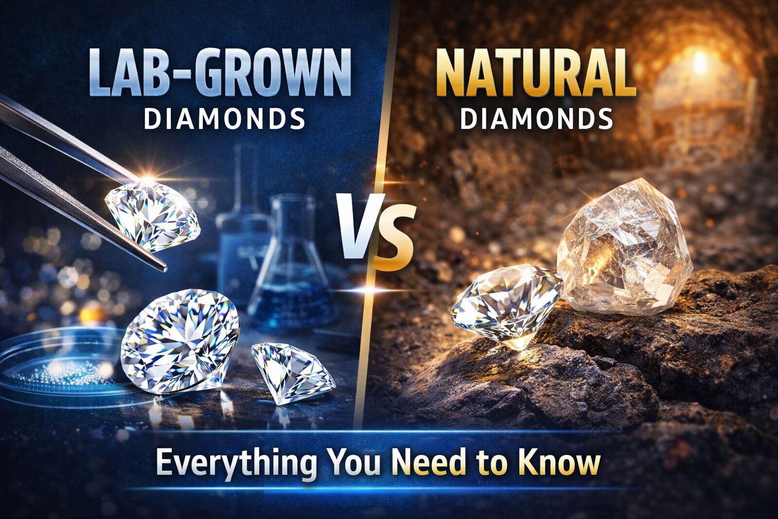 Lab-Grown Diamonds vs Natural Diamonds: Everything You Need to Know