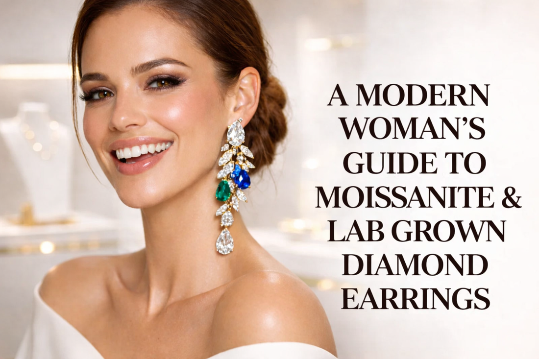 A Modern Woman’s Guide to Moissanite & Lab-Grown Diamond Earrings