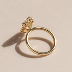 Marquise Cut Lab Grown Engagement Ring Cluster Solid Gold Wedding Rings For Women Anniversary Gift For Her Promise Ring