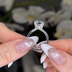 Elongated Cushion Split Shank Lab Grown Engagement Ring Gold Wedding Anniversary Ring