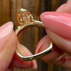 Antique Oval Lab Grown Art Deco Engagement Ring Gold Vintage Wedding Anniversary Ring
