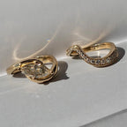 Marquise East West Lab Grown Engagement Ring Set Gold Wedding Bridal Set
