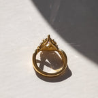 Cluster Pear Cut Engagement Ring Pear Art Deco Lab Grown Ring Solid Gold Wedding Ring Anniversary Rings For Women Teardrop Ring