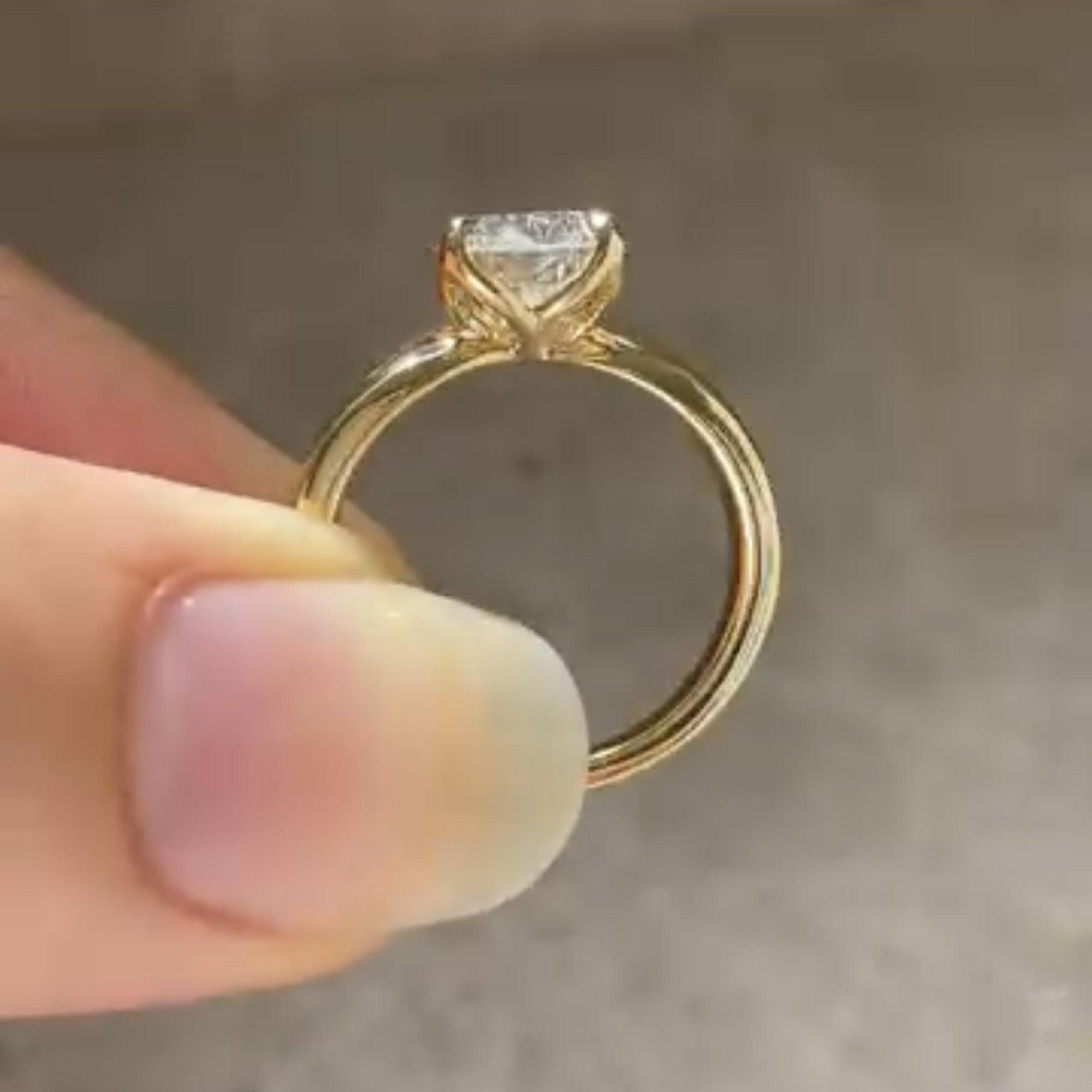 Pear Moissanite Engagement Ring Tulip Set Solid Gold Wedding Ring Teardrop Anniversary Ring For Women Promise Ring Gift For Her