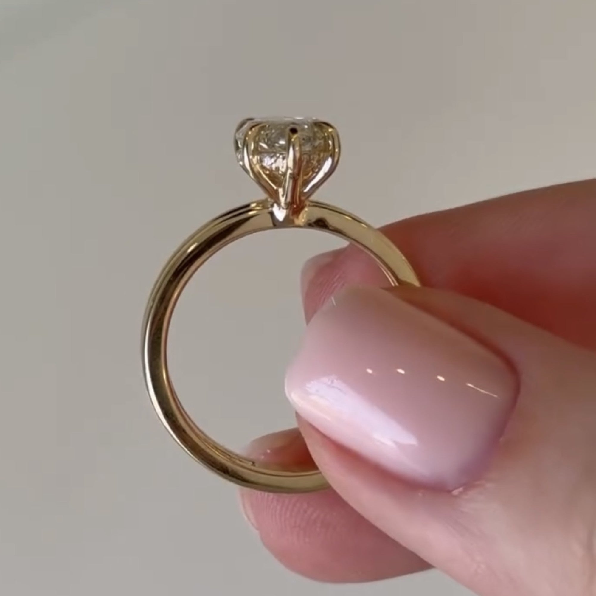 Double Band Marquise Cut Lab Grown Engagement Ring Hidden Halo Solid Gold Wedding Ring Solitaire Ring Anniversary Rings For Women