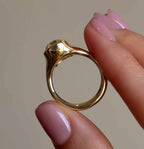 Bezel Set Old Mine Elongated Cushion Lab Grown Engagement Rings Wedding Ring Antique Diamond Ring