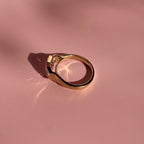 Bezel Set Emerald Cut Engagement Ring Three Stone Emerald Moissanite Ring Wedding Ring Past Present Future Anniversary Ring