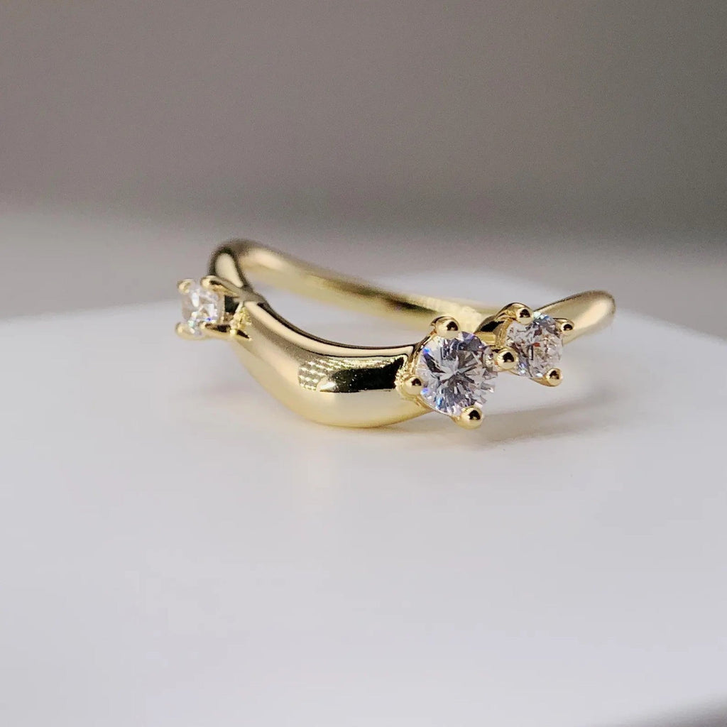 Oval Moissanite Diamond Engagement Ring Set  Moissanite Wedding Ring Set  Anniversary Ring Set For Women