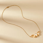 1.50 CT Round Cut Moissanite Diamond Necklace, Gold Modern Pendant Jewelry