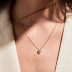 1.50 CT Heart Cut Lab Grown Diamond Necklace, Gold Solitaire Pendant Jewelry