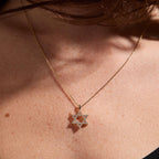 1.53 CT Solid Gold Star of David Necklace Lab Grown Diamond Pendant