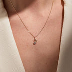 0.30 CT Musical Note Pendant Necklace  Round Moissanite Diamond