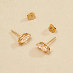 1.50 TCW Marquise Lab-Grown Diamond Stud Earrings Gold Unique Statement Jewelry