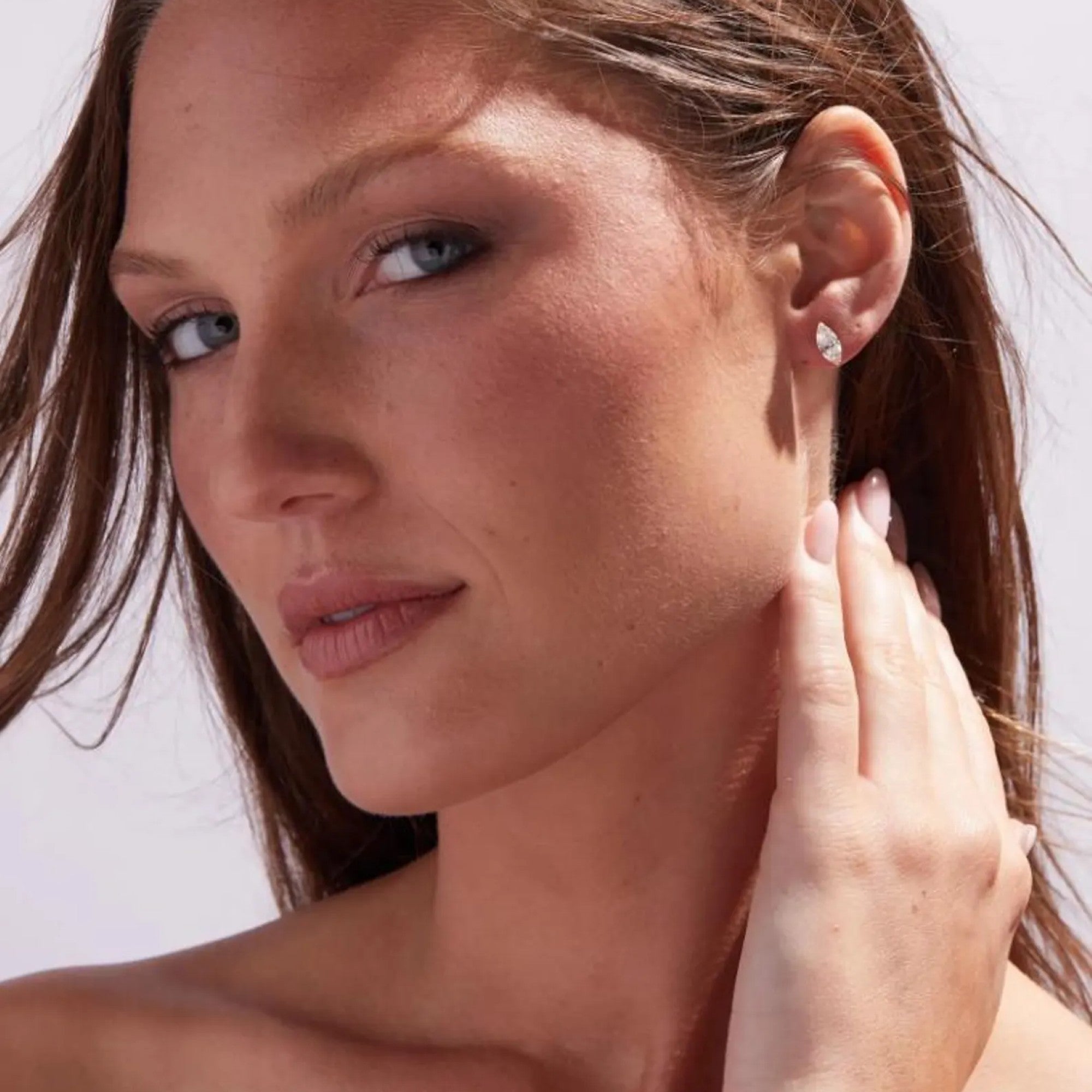 1.50 TCW Marquise Lab-Grown Diamond Stud Earrings Gold Unique Statement Jewelry