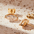1.50 TCW Marquise Lab-Grown Diamond Stud Earrings Gold Unique Statement Jewelry