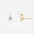 Dainty 2.00 TCW Pear Lab Diamond Stud Earrings Elegant Teardrop Design