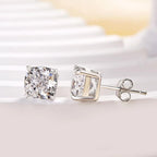 2.00 TCW Cushion Cut Lab Grown Stud Earring Classic Dailywear Jewellery