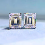 4.00 TCW Emerald Cut Lab Grown Diamond Stud Earring for the Fine Forward