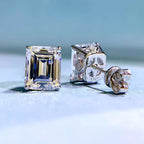 4.00 TCW Emerald Cut Moissanite Diamond Stud Earring for the Fine Forward