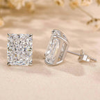 4.00 TCW Radiant Cut Moissanite Diamond Stud Earring Classic Daily wear Jewellery