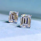 4.00 TCW Emerald Cut Moissanite Diamond Stud Earring for the Fine Forward
