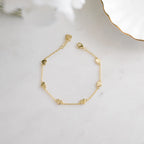 Heart Charm Bracelet, Minimalist Everyday Jewelry Gift for Her, Anniversary Birthday Valentine Present