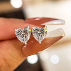 2.00 TCW Heart Cut Lab Grown Diamond Stud Earring For Love
