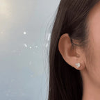 2.00 TCW Heart Cut Lab Grown Diamond Stud Earring For Love