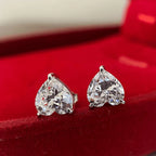 2.00 TCW Heart Cut Lab Grown Diamond Stud Earring For Love