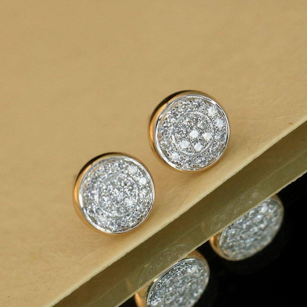 1.32 TCW Round Cut Moissanite Diamond Stud Earring Minimalist Morden Jewellery