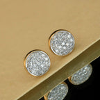 1.32 TCW Round Cut Moissanite Diamond Stud Earring Minimalist Morden Jewellery