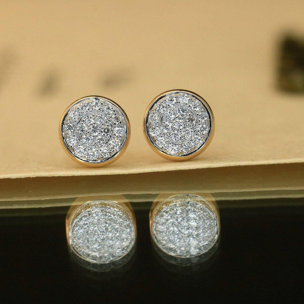1.32 TCW Round Cut Moissanite Diamond Stud Earring Minimalist Morden Jewellery