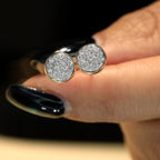 1.32 TCW Round Cut Moissanite Diamond Stud Earring Minimalist Morden Jewellery