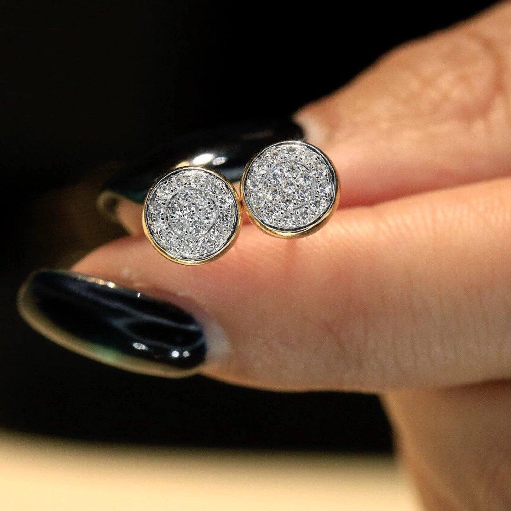 1.32 TCW Round Cut Moissanite Diamond Stud Earring Minimalist Morden Jewellery