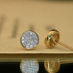 1.32 TCW Round Cut Moissanite Diamond Stud Earring Minimalist Morden Jewellery