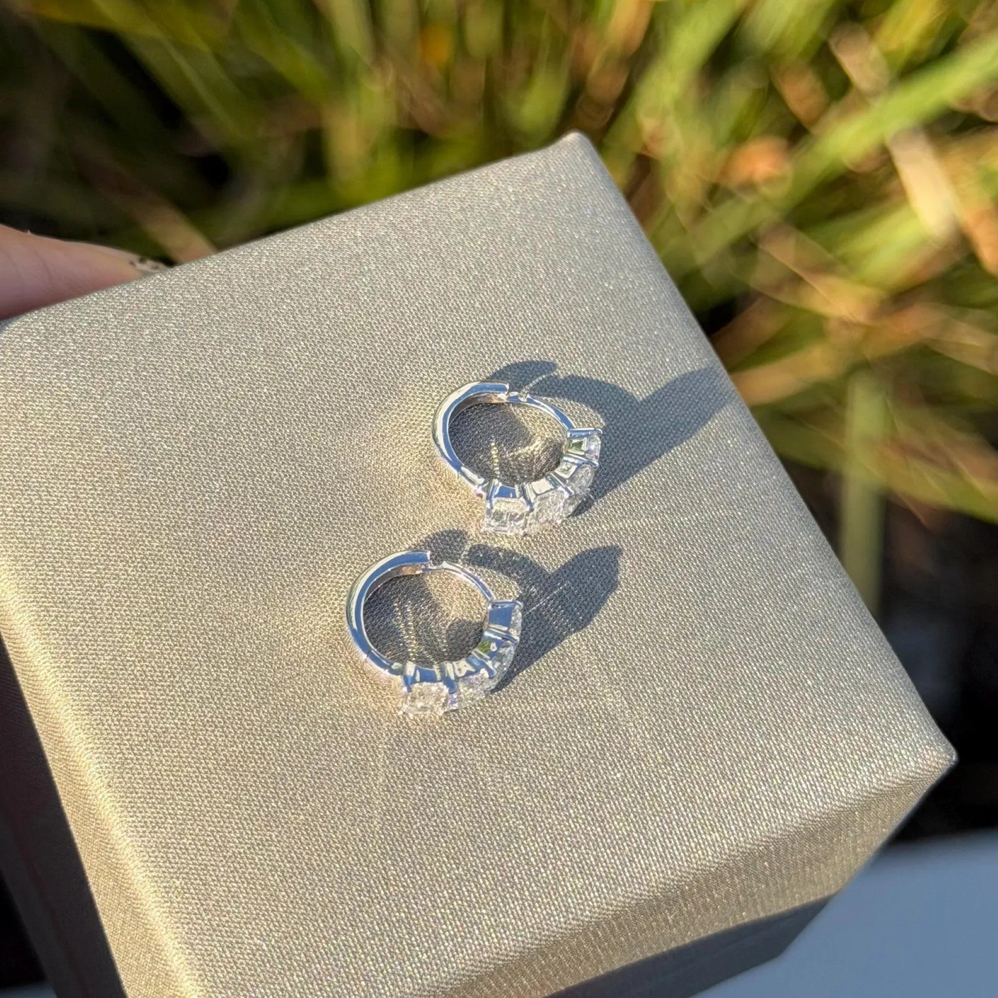 0.80 TCW Emerald Cut Lab Grown Earring Gift For Her