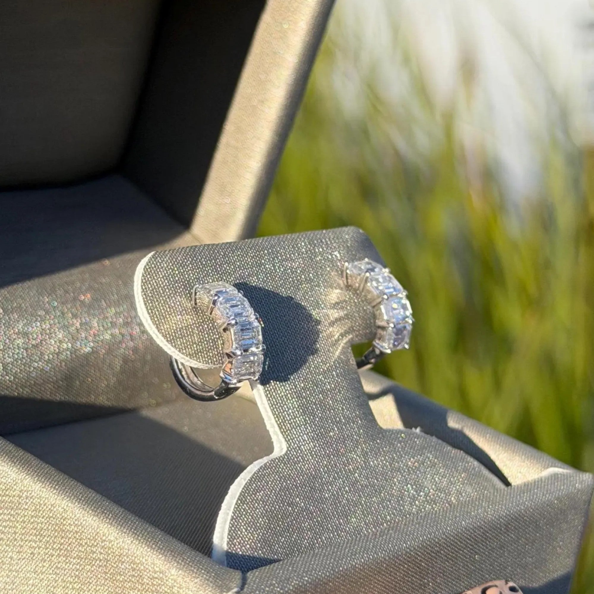 0.80 TCW Emerald Cut Lab Grown Earring Gift For Her