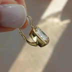 3.00 TCW Elongated Cushion Cut Lab Grown Diamond Leverback Drop Earrings Elegant Gift