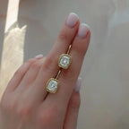 3.00 TCW Elongated Cushion Cut Moissanite Diamond Leverback Drop Earrings Elegant Gift