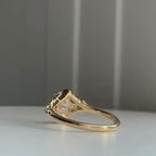 Oval Cut Moissanite Engagement Ring Vintage Inspired Wedding Ring