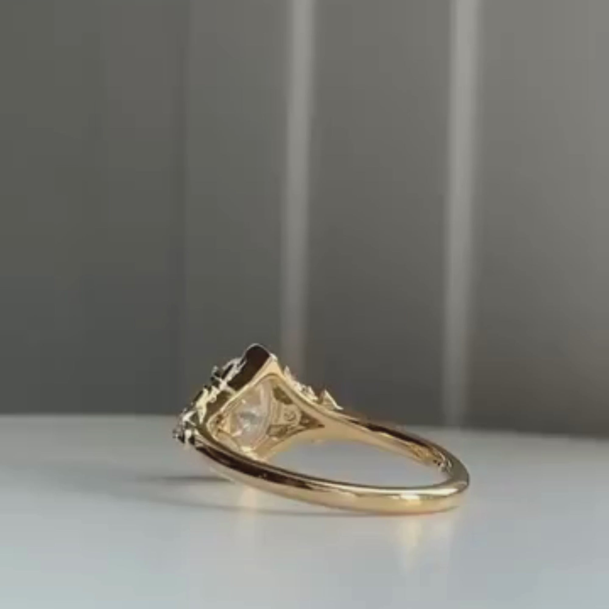 Oval Cut Moissanite Engagement Ring Vintage Inspired Wedding Ring