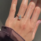 Pear Cut Lab Grown Engagement Ring Solitaire Antique Wedding Ring