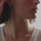 0.40 TCW Emerald Cut Lab Diamond Gold Necklace, Minimalist Solitaire Pendant, Dainty Anniversary Gift Jewelry