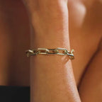 2.00 TCW Round Cut Moissanite Diamond Link Bracelet Pave Chain
