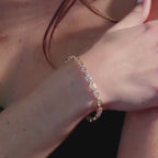 11.00 TCW Multi stone Moissanite Diamond Tennis Bracelet Statement Jewelry